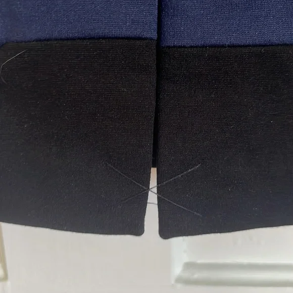 White House Black Market Navy, Gray & Black Dress - Picture 9 of 10